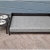 Hondenmand indus stalen frame xl plate van Hout-Art. staal, mand, manden, kussen, maatwerk, houtart.