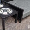 Hondenmand indus stalen frame xl plate van Hout-Art. staal, mand, manden, kussen, maatwerk, houtart.