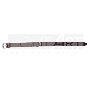 Halsband / Hondenriem bsc leer donkerbruin