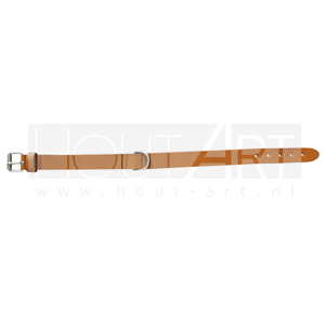 Halsband / Hondenriem bsc leer cognac