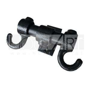 Kapstok Mini dubbel zwarte steigerbuis