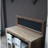 Kinderbureau speeltafel met krijtbord steigerhout van Hout-Art. spelen, kinderen, keuken, steigerhouten, meubel, houtart.