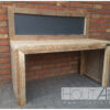 Kinderbureau speeltafel met krijtbord steigerhout van Hout-Art. spelen, kinderen, keuken, steigerhouten, meubel, houtart.