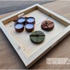 Dienblad steigerhout met open handvat van Hout-Art.