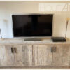 Dressoir kast steigerhout deuren steigerhout van Hout-Art. steigerhouten, handgreep, open vak, houtart.