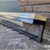 Kapstok hangend stalen frame met haken steigerhout van Hout-Art. Industrieel, modern, steigerhouten, houtart.
