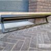 Kapstok hangend stalen frame met haken steigerhout van Hout-Art. Industrieel, modern, steigerhouten, houtart.