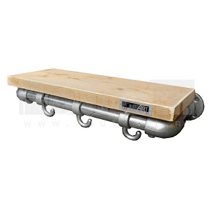Kapstok bsc steigerbuis met steigerhout