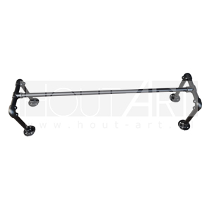 Kapstok zwarte steigerbuis frame