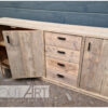 Dressoir kast XL steigerhout lades deuren steigerhout van Hout-Art. steigerhouten, handgreep, open vak, houtart.