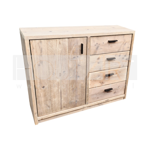 Dressoir steigerhout lades en deur