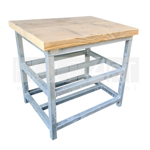 Schoenenrek verzinkt met steigerhout