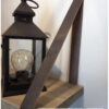 Wandplank leer met steigerhout van Hout-Art.