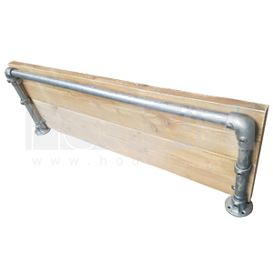 Wandplank steigerbuis bsc met steigerhout