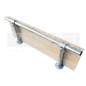 Wandplank steigerbuis Modern met steigerhout