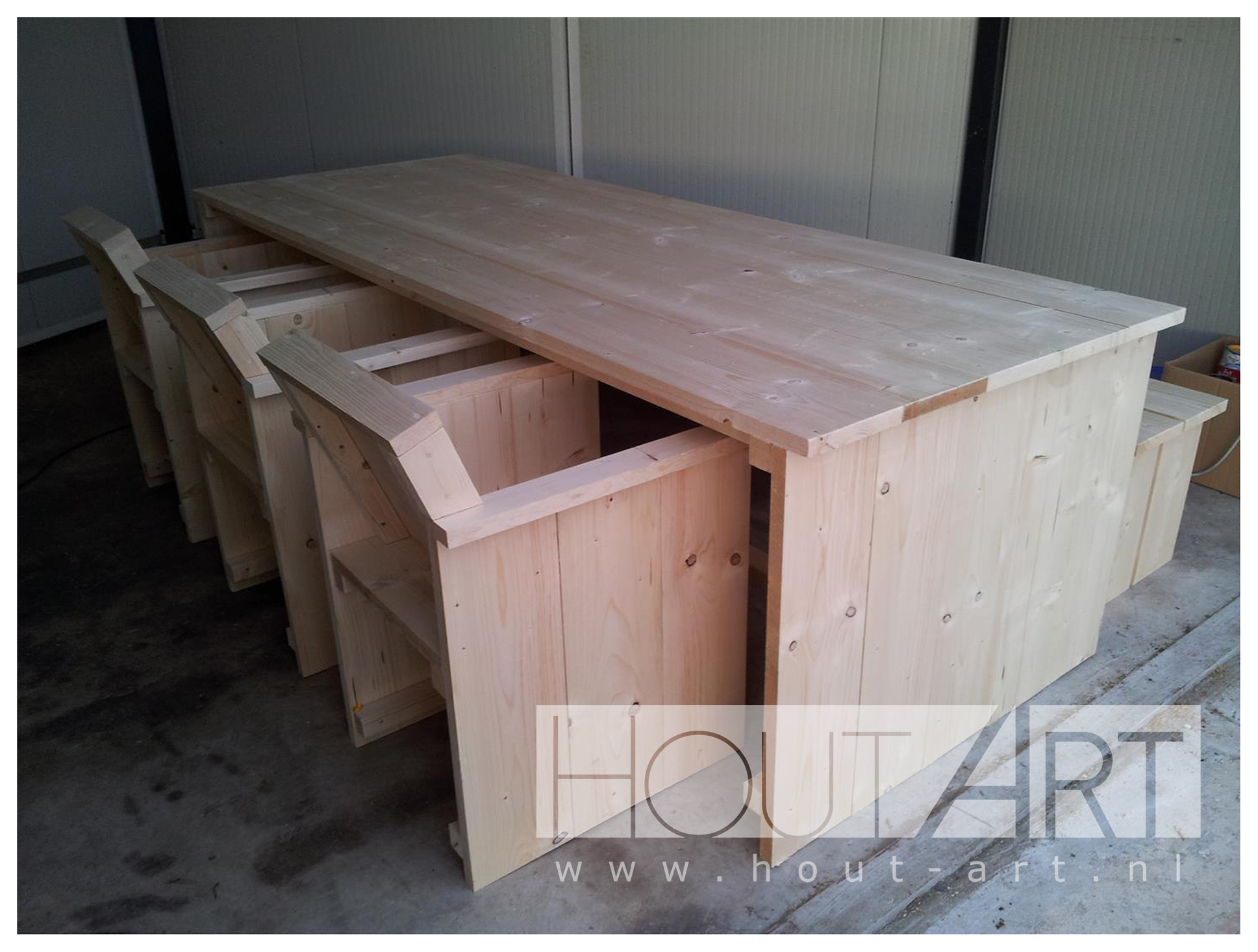 Stoel, tuinstoel new age steigerhout van Hout-Art.
