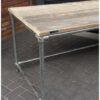 Hoekbureau l-vorm bureau verzinkte steigerbuis zwevende kast steigerhout van Hout-Art.
