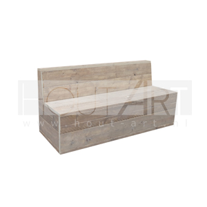Loungebank recht dicht steigerhout