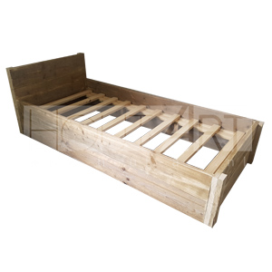 Bed steigerhout