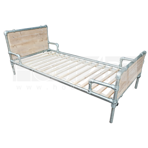 Bed Side steigerbuis met steigerhout