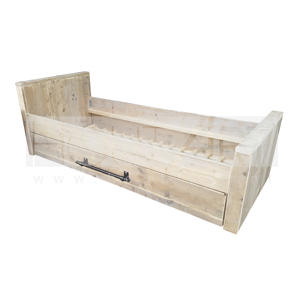 Bed steigerhout XL