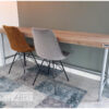Bureau verzinkte steigerbuis luxe steigerhout van Hout-Art.