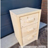 Bureaukast, rolkast deur en lade steigerhout van Hout-Art, handgreep, houtart, bureaukast, opbergkast, ladekast.