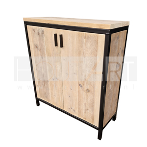 Kastje / Dressoir stalen frame deuren steigerhout