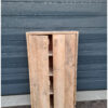 Hoge kast steigerhout met deuren van Hout-Art. steigerhouten opbergkast, houtart.