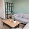 Vakkenkast xl stalen frame met lades steigerhout van Hout-Art. vakken, opbergen, opbergkast, decoratie, stalen frame, zwart, gepoedercoat, poedercoating, houtart.