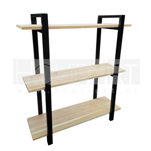 Stellingkast Design stalen frame met eiken
