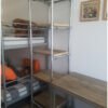 Stellingkast verzinkte steigerbuis met steigerhout van Hout-Art. Industrieel, modern, zwart, gepoedercoat, poedercoating, steigerbuizen, buizen, houtart.