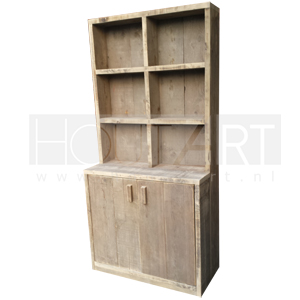 Vakkenkast steigerhout met deuren