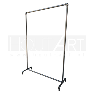 Kledingrek zwarte steigerbuis