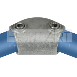 Steigerbuis koppeling verzinkt bocht variabel 15 – 60 graden Type 124