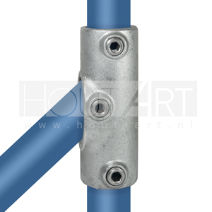 Steigerbuis koppeling verzinkt railingbevestiging variabele hoek 0-45 graden Type 27