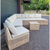 Loungestoel steigerhout dichte onderkant van Hout-Art. tuinmeubel, loungeset, gebruikt hout, loungebank, hocker, bijzettafel, houtart.