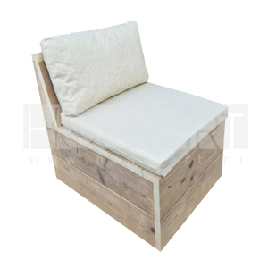 Loungestoel dicht steigerhout