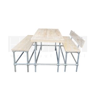 Picknick set steigerbuis met steigerhout XL