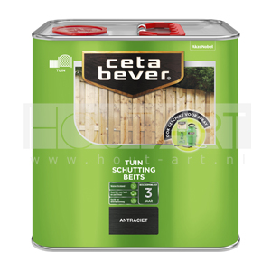 Cetabever steigerhout schuttingbeits Antraciet beits 2,5 ltr