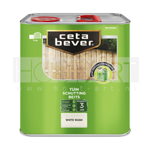 Cetabever steigerhout schuttingbeits Whitewash beits 2,5 ltr