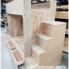 Stapelbed steigerhout trap van Hout-Art. slapen, slaapkamer, kinderkamer, stapelbedden, speelkamer, huisje, houtart.