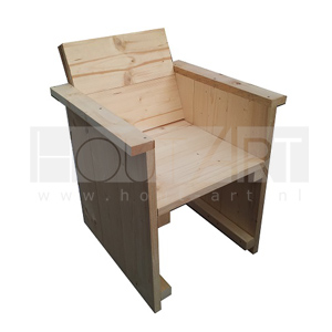 Stoel New Age steigerhout