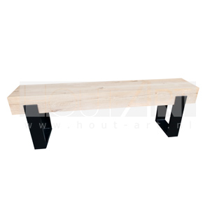 Tv-Meubel stalen u-poot nieuw eiken balken