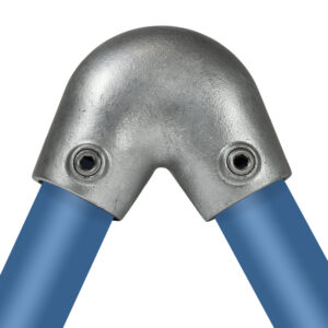 Steigerbuis koppeling verzinkt bocht variabel 40 – 70 graden Type 123