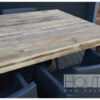 Tafel eettafel steigerhout XL hoekpoten van Hout-Art.