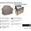 Afdekhoes BBQ buitenkeuken Grandhall G3 en G4 premium enkel van Hout-Art.