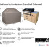 Afdekhoes Buitenkeuken Grandhall G4 en G5 Maxim en Elite enkel voor je steigerhouten buitenkeuken van Hout-Art.