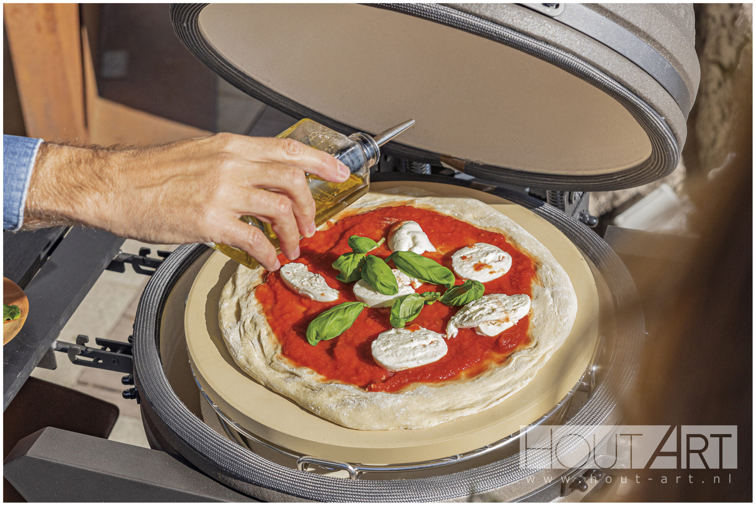 Boretti BBQ pizzasteen rond Ø36cm BBA97 van Hout-Art.
