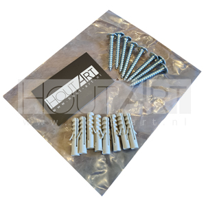 Montage set kapstok / wandplank / wandrek 8x